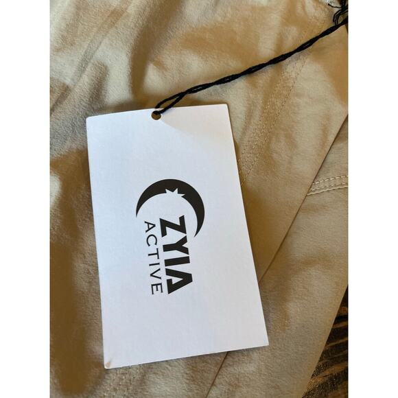 Zyia Active Work Flow Pants Women Large Tan Neutral Lounge Athletic Yoga Loose - Picture 12 of 12